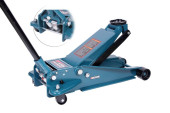 hydraulic floor jack 4t double-rod with 3 levels of fixation (h min 140mm, h max 508mm)
