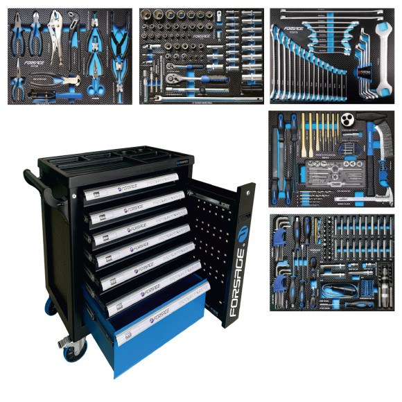 trolley 7 drawer with tool set 274 pcs