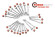 combination spanner set 25 pcs