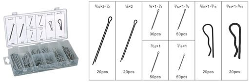 cotter pin assortment 260pcs