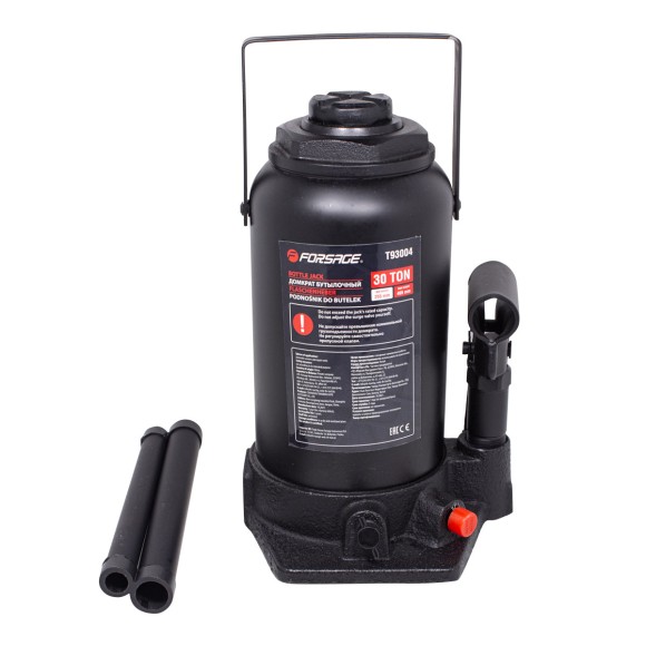 Bottle jack 30T with valve (h min 255mm, h max 405mm)