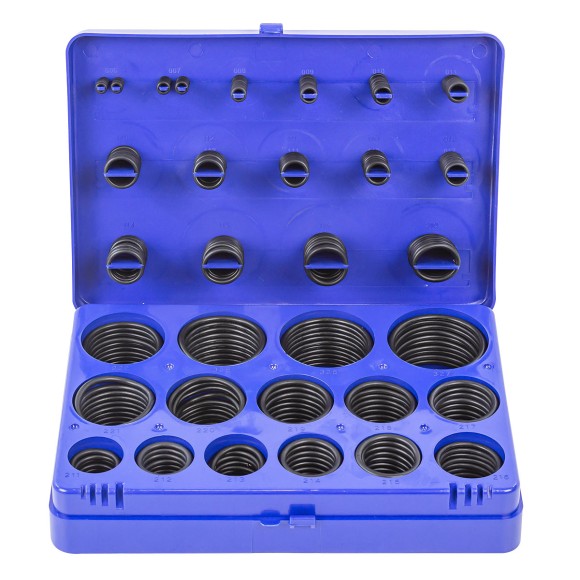 rubber sealing rings oil and gas resistant 382pcs (metric)