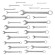 combination wrench, set 26pcs (6-25, 27, 28, 30, 32, 36mm), on holder