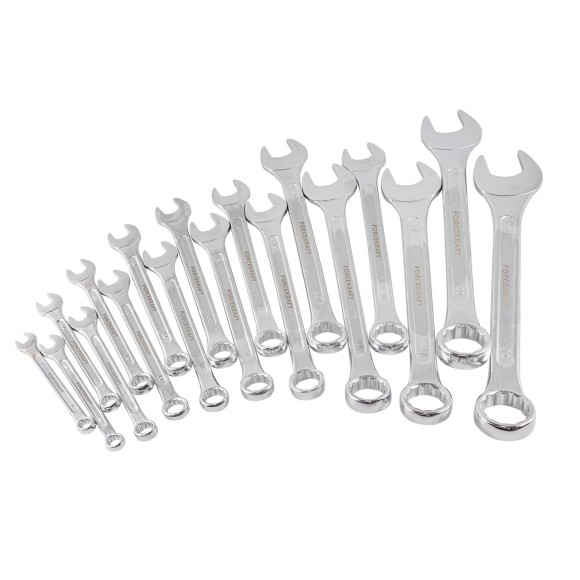 combination spanner set of 18 pcs