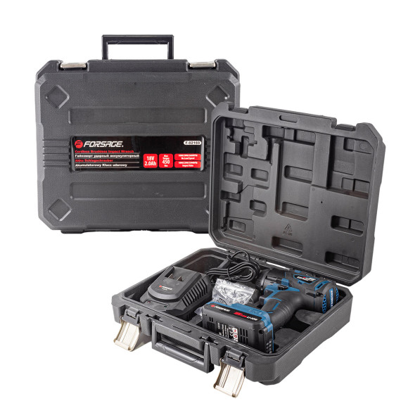 battery impact wrench 1/2" (18v, 3.0ah, li-ion, 0-2200 rpm, 420 nm), in a case