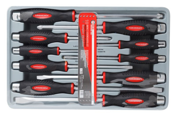 magnetic go-through screwdriver set "profi" s2 10pcs