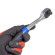 reversible ratchet with rubber handle 3/8", l-200mm, 72 teeth, in plastic holder