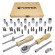 tool set 38pcs 1/4", 6 point