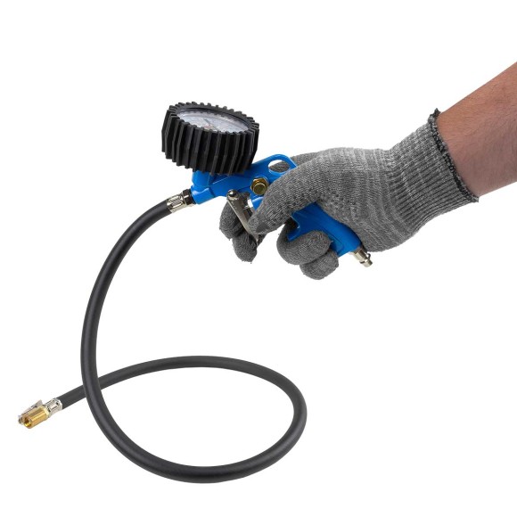 gun for tire inflating with pressure gauge and hose 1m (0-15bar), in blister