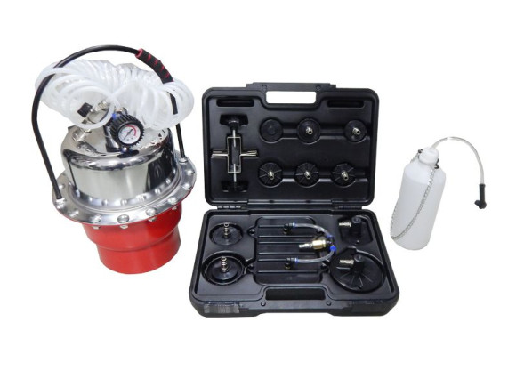 brake fluid bleeder pneumatic with cover adapter set for auto expansion tank