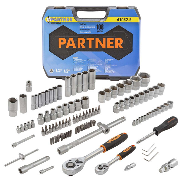 tool set 108pcs and 1/2" (6 point, 4-32mm)