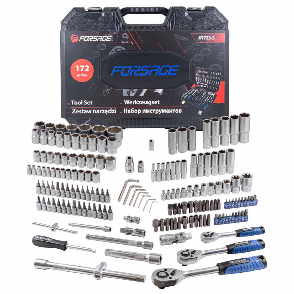 tool set 172 pcs ( 3/8" 1/2", 6 point) (4-32mm)