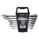 combination ratchet wrench set 7pcs (8, 10, 12, 13, 14, 17, 19mm), in plastic holder