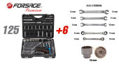 premium toolset 125+6pcs 1/2",1/4"