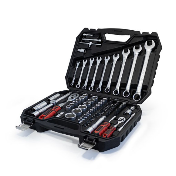 tool set "profi" 82pcs 1/2",1/4", 6 point, 4-32mm