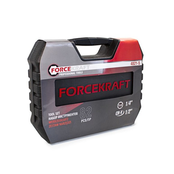 tool set "profi" 82pcs 1/2",1/4", 6 point, 4-32mm