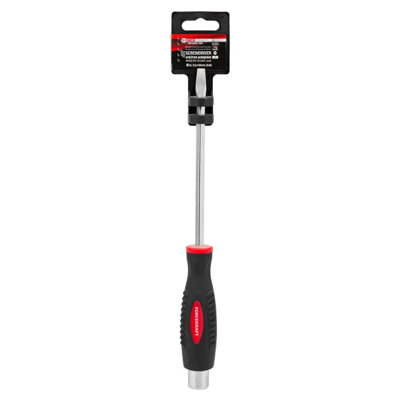 screwdriver slotted go-through, magnetic "profi" s2 sl6.5х150mm, in plastic holder