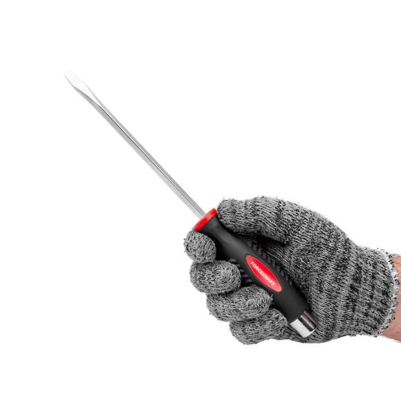 screwdriver slotted go-through, magnetic "profi" s2 sl6.5х150mm, in plastic holder