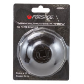 Oil filter remover 74mm, 1/2", (cover 14g)