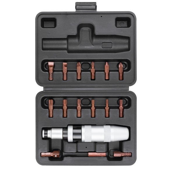 screwdriver impact with bit and adaptor set 17pcs