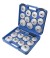 oil filter cap wrench kit 23pcs, in a case