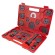 brake caliper wind back tool kit 21pcs (right / left-hand drive), in a case