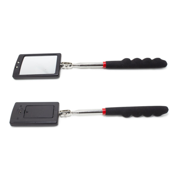 Telescoping Inspection Mirror with 2 LED