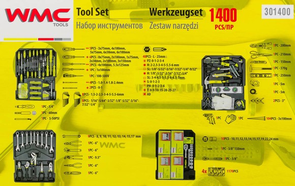 tool set 1400 pcs