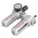 air preparation unit for air system 3/8” (filter-regulator+ oil regulator)