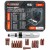 screwdriver impact with bit set 17pcs, 1/2", in a metal case
