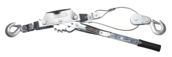 hand cable puller winch 2t (double gear wheel, cable  - 5mm, cable length - 1.5/3m)