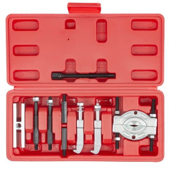 bearing separeator puller set (separator type, two jaw), in a case
