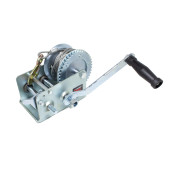two-speed manual drum winch, 1300kg (steel cable, cable -5mm, cable length-10m)