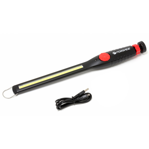 led portable rechargeable work light with magnet hinge with brightness adjuster (6w cob, 410 lumen)