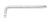 socket l-extension handle wrench double sided 460mm 1/2"х1/2"