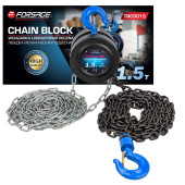 chain block hoist with tension chain fixation 1.5t (chain length - 2.5m)