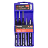 pin punch set, 5pcs (3х120mm, 3х150mm, 6х150mm, 8х115mm, 5х150mm)