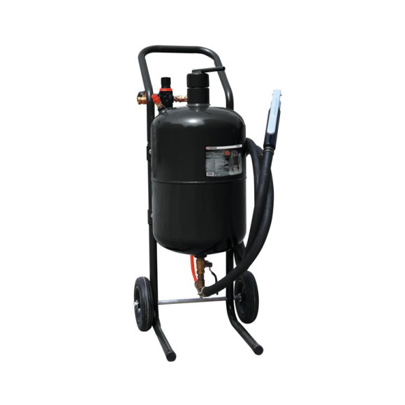 mobile pressure sandblasting machine (tank 19l, 170-566l/min, pressure 4-8.5), air