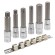 impact socket bit spline&torx set 6 point, 6pcs, 1/2"