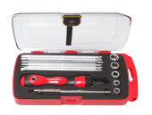 reversible screwdriver with bit and socket set 13pcs