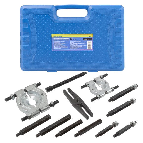 Gear puller and bearing splitter set 13pcs (30-50mm, 50-75mm), in a case