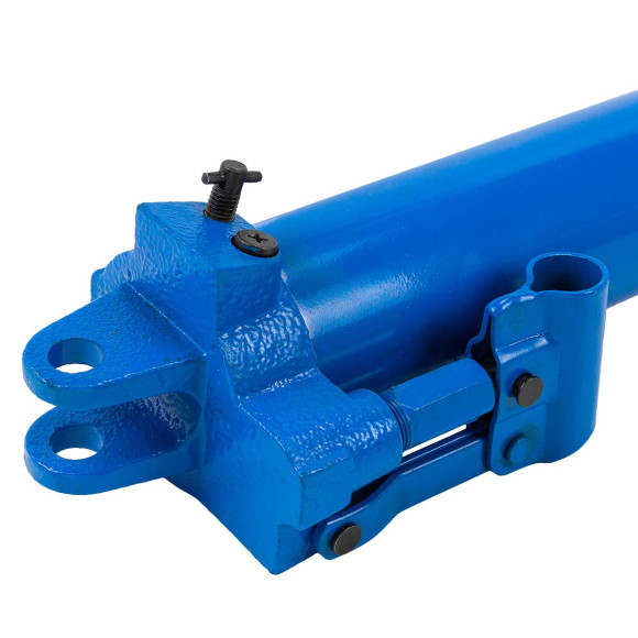 hydraulic cylinder jack long ram with double-rod pump 8t (length - 620mm, rod step - 500mm)